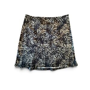 RipSkirt Hawaii Wrap Skirt sz M Shibori Butterfly Black Grey Length 2